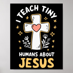 Poster Eu Ensino Humanos Pequenos Sobre Jesus