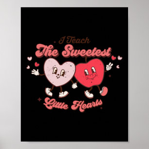 Poster Eu Ensino O Mais Doce Pequeno Coração Professor Va