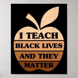 Poster Eu Ensino Vidas Negras E Eles Problemas Professor
