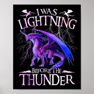 Poster Eu Era Relâmpago Antes do Amante dos Dragões do Tr