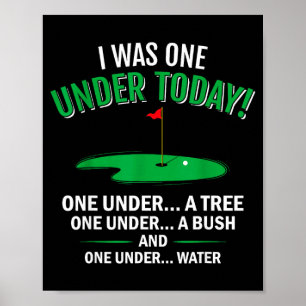 Poster Eu era um presente engraçado para amante de golfe