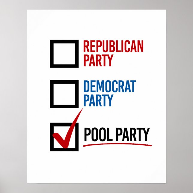 Poster Eu escolho a Pool Party - -  (Frente)