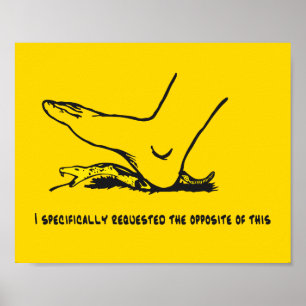 Poster Eu especificamente pedi o oposto deste Meme