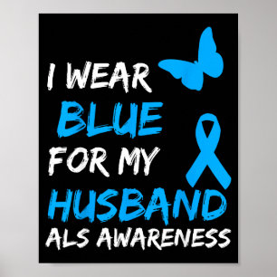 Poster Eu Esposo Azul Conscientização Als