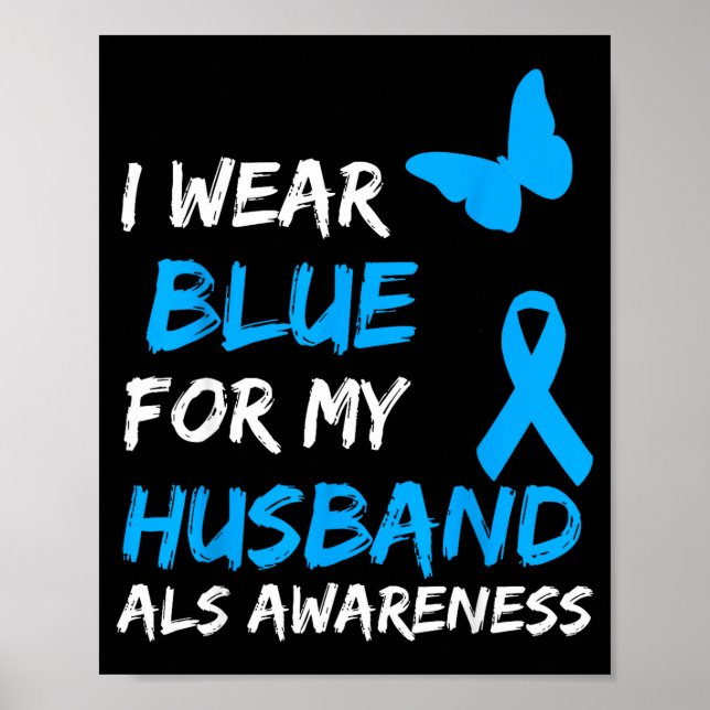 Poster Eu Esposo Azul Conscientização Als (Frente)