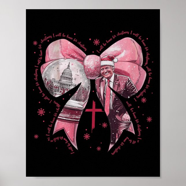 Poster Eu estarei em casa no Natal (Frente)