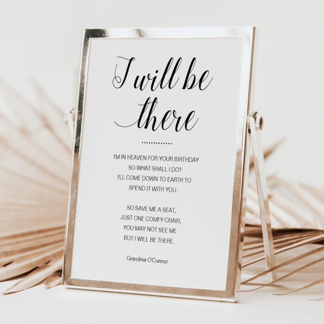 Poster Eu Estarei Lá Para Me Salvar Em Memória Aniversári (Criador carregado)