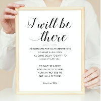 Eu Estarei Lá, Poema Memorial Para O Christening