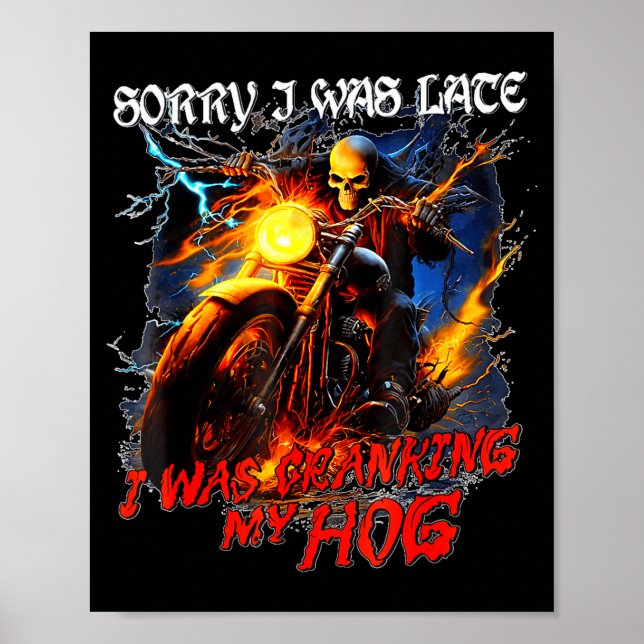 Poster Eu estava girando minha porca carcaça engraçada de (Frente)