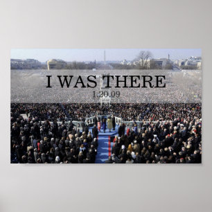 Poster EU ESTAVA LÁ: Presidente Obama Swearing Cerimóni