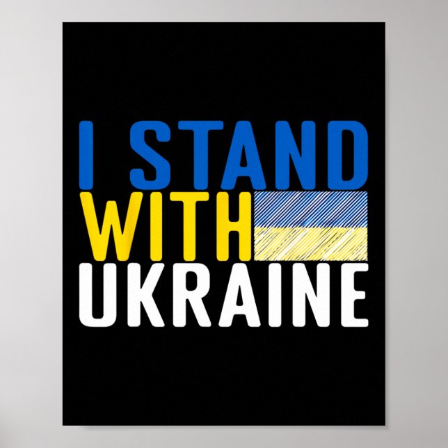 Poster Eu Estou Com a Ucrânia 15  (Frente)