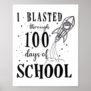 Poster Eu Explodi Por 100 Dias De Escola 100º Dia De Chá