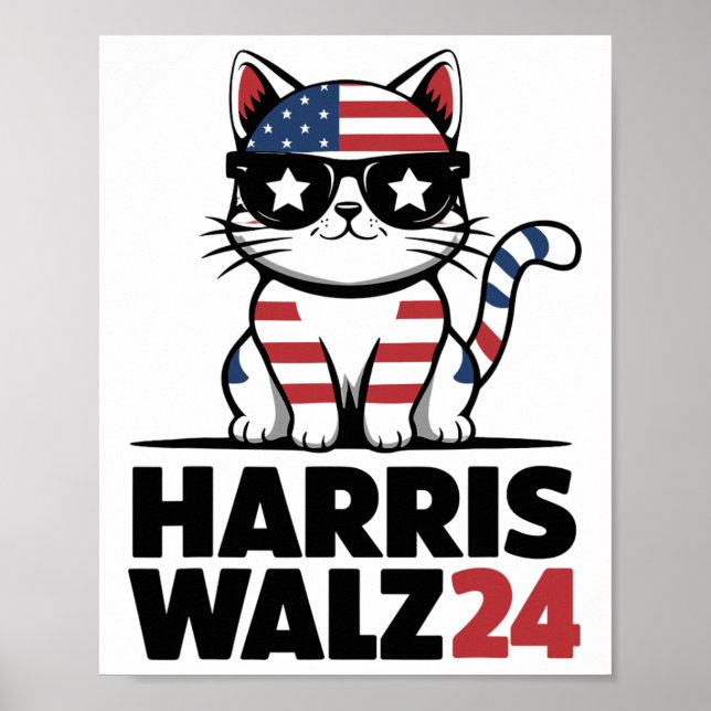 Poster Eu Falando Kamala Harris Presidente Comma La Ameri (Frente)