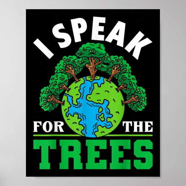 Poster Eu Falo Pelas Árvores - Proteção Ambiental E (Frente)