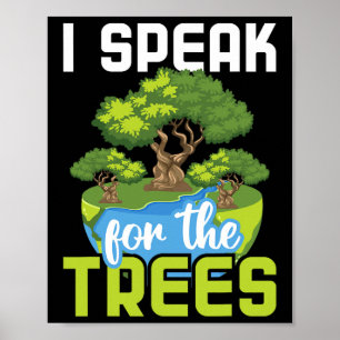 Poster Eu Falo Por Árvores - Proteção Ambiental E