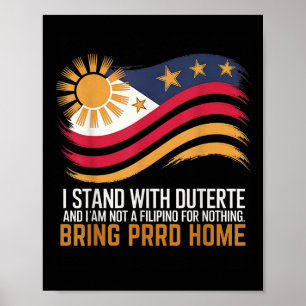 Poster Eu Fico Com Duterte Eu Não Sou Filipino Por Nada
