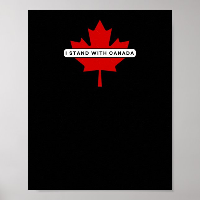 Poster Eu fico com o adesivo do Canadá (Frente)
