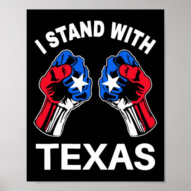 Poster Eu Fico Com Texas Funny Texas Flag Texan Pride Bo (Frente)