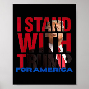 Poster Eu Fico Com Trump
