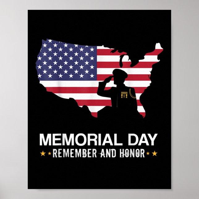 Poster Eu Fico De Pé Pela Bandeira e Me ajoelho Pelos Caí (Frente)