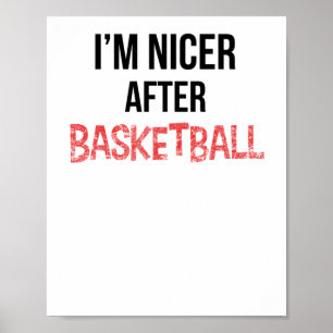 Poster Eu fico mais simpático depois de jogar basquete po