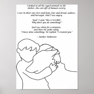 Poster Eu fiz algo poema