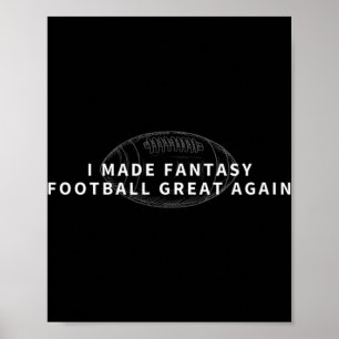 Poster Eu Fiz Fantasy Excelente De Futebol Novamente Rasc