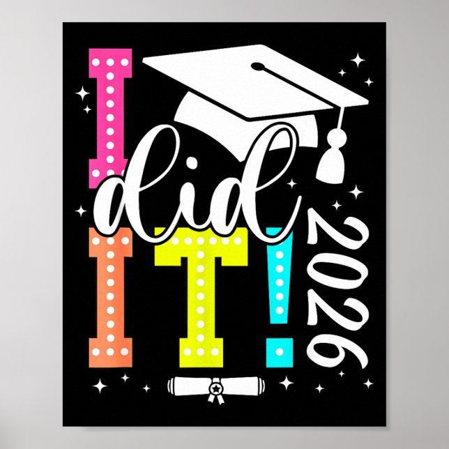 Poster Eu Formatura Graduado Turma Veterano (Frente)