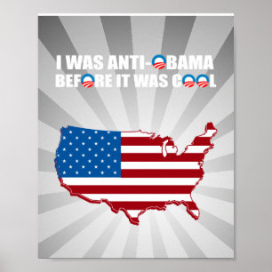 PÔSTER EU FUI ANTI-OBAMA ANTES QUE ESTÊVE LEGAL