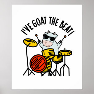 Poster Eu fui ao Beat Engraçado Drummer Pun