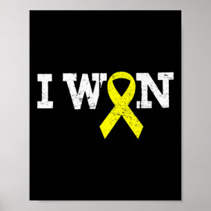 Poster Eu Ganhei Dourado Fita Kid Apoio Cancer Infantil A