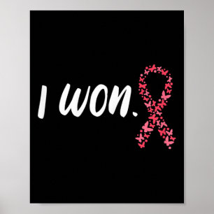 Poster Eu Ganho Sensibilização Para O Cancer Da Mama Supo