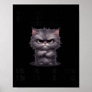 Poster Eu Gato Recuso Beijar Qualquer Um Quer