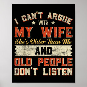 Poster Eu Gosto da Minha Esposa Um Pouco Mais Velha Dito