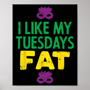 Poster Eu Gosto Das Minhas Terças Fat Jester Mask Engraça