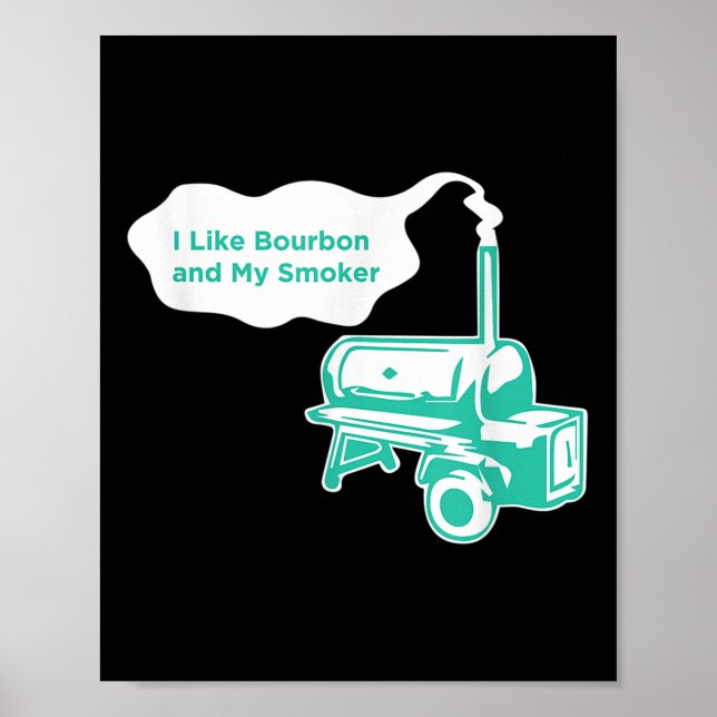 Poster Eu Gosto De Bourbon E Meu Gif De Whiskey De Churra (Frente)