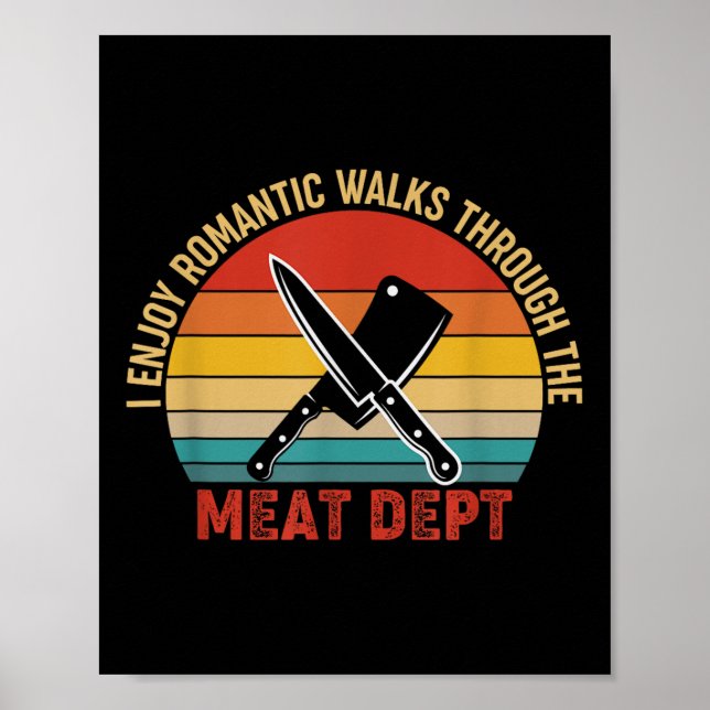 Poster Eu Gosto De Caminhos Românticos Através Da Grelha  (Frente)