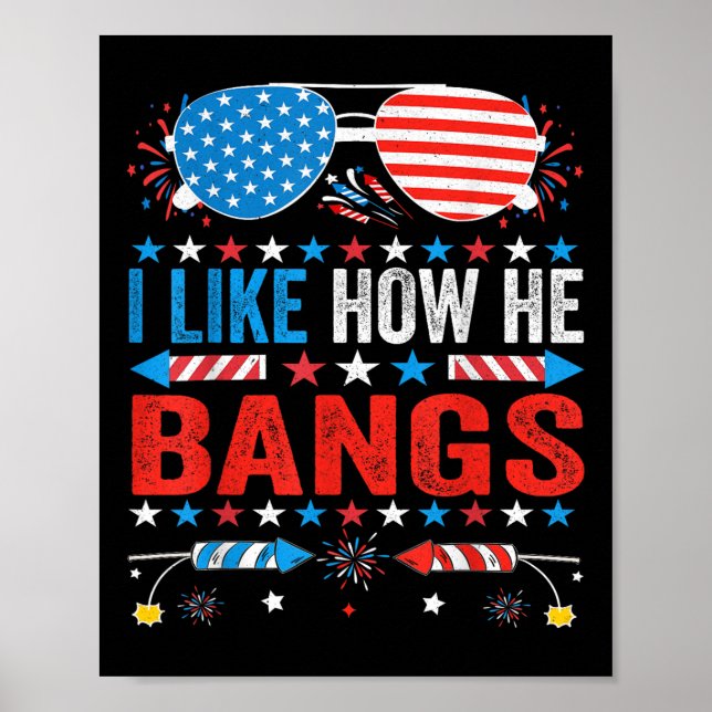 Poster Eu Gosto de Como Ele Faz Fogos de Artifício Engraç (Frente)