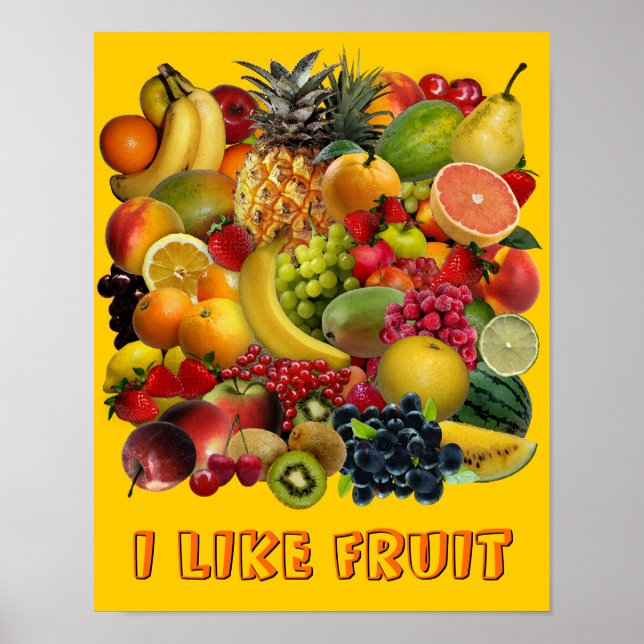 Poster Eu gosto de Fruta (Frente)