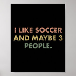 Poster Eu Gosto de Futebol E Talvez 3 Pessoas #25d246