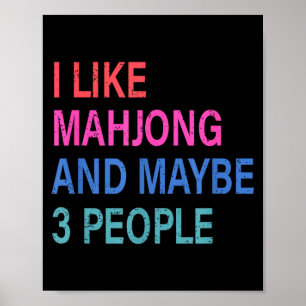 Poster Eu Gosto de Mahjong e Talvez 3 Pessoas