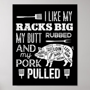 Poster Eu Gosto De Minhas Racks Grande Meu Bumbum Rubbed