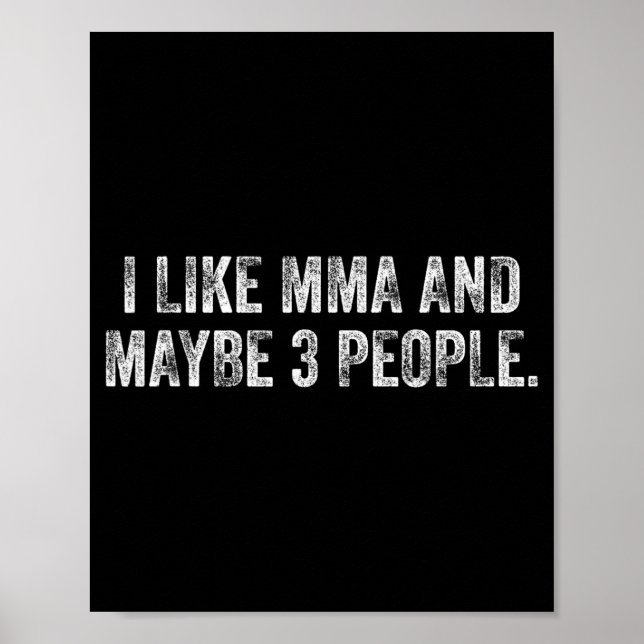 Poster Eu Gosto de MMA e Talvez 3 Pessoas 25D2AE (Frente)