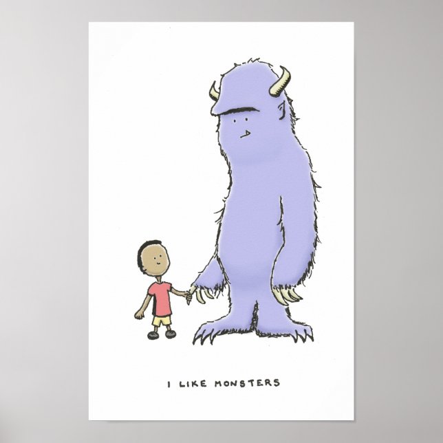 Pôster Eu gosto de monstros (Frente)