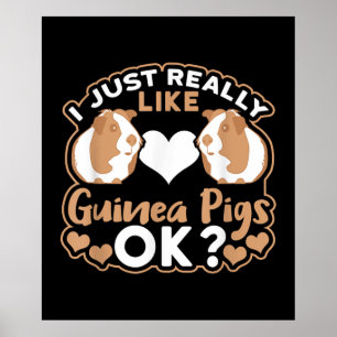 Poster Eu Gosto Muito De Porcos De Guiné, Ok?