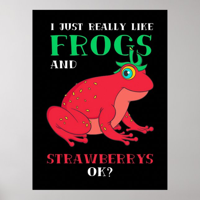 Poster Eu Gosto Muito De Sapos E Morango (Frente)