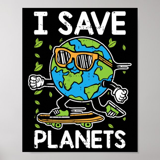 Poster Eu Guardo O Ambiente Ambiental Do Dia Da Terra (Frente)