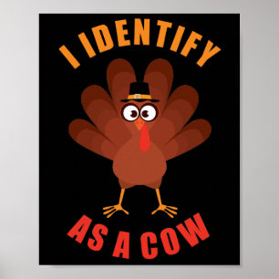 Poster Eu identifico como uma vaca: Cartoon de Ação de