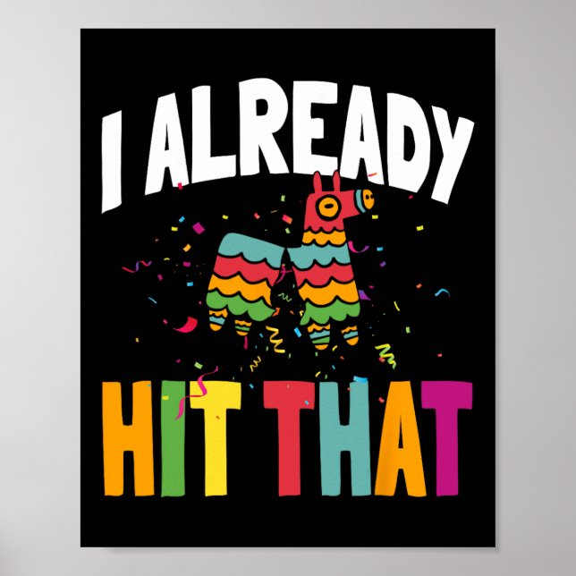 Poster Eu Já Atingi Esse Cinco De Mayo  (Frente)