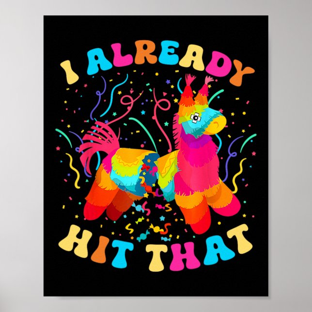 Poster Eu Já Atingi Esse Engraçado Cinco De Mayo México (Frente)